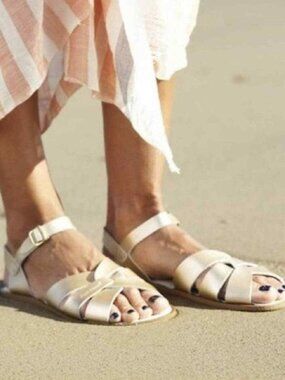 Salt Water Sandals by Hoy Rose Gold